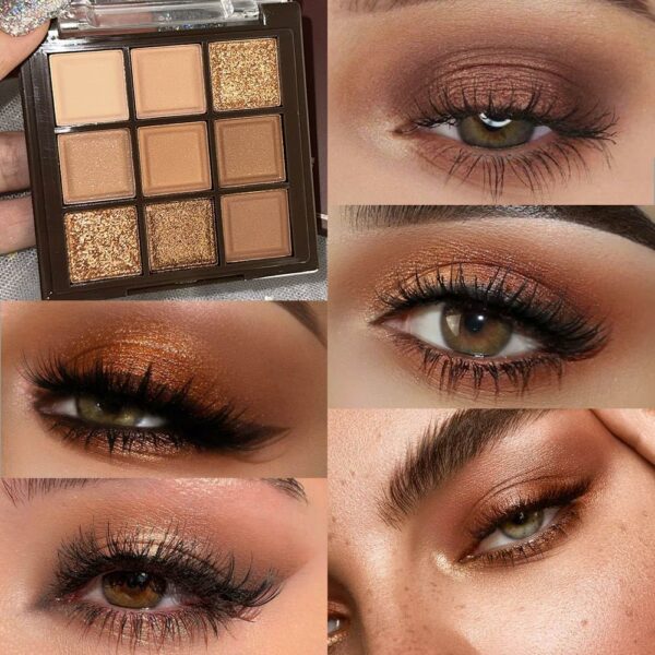 Neutral Nude Brown Eye Shadow Palette, Rose Gold - Image 2