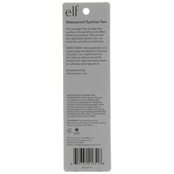 e.l.f. Eyeliner Pen with FeltTip Applicator, - Image 8