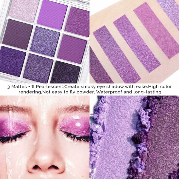 AMY'S DIARY Deep Light Purple Matte Shimmer Eye - Image 3