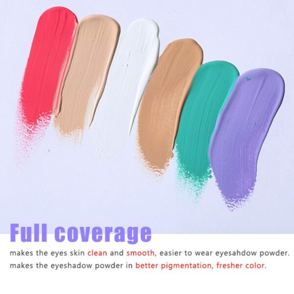 MAEPEOR Matte Eyeshadow Primer 6 Colors Prevent Creasing - Image 5