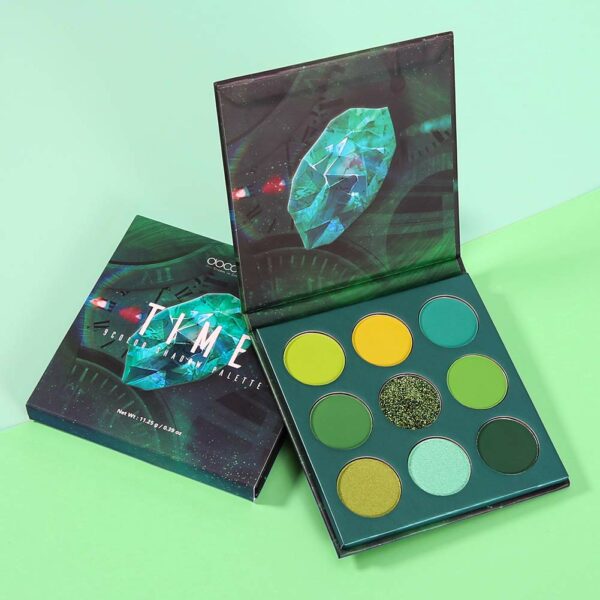 docolor Eyeshadow Palette 9 Colors Green Eyeshadow - Image 7