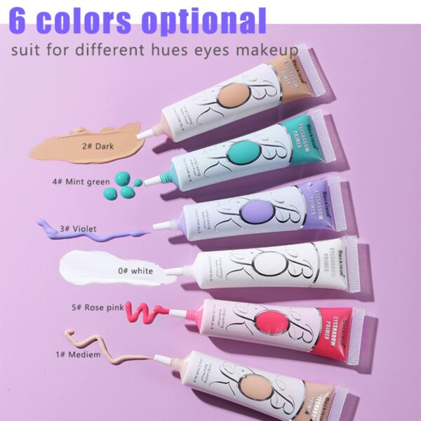 MAEPEOR Matte Eyeshadow Primer 6 Colors Prevent Creasing - Image 4