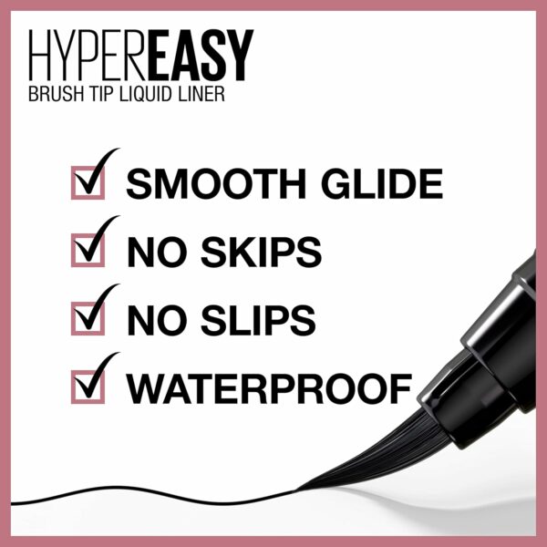 Maybelline Hyper Easy Liquid Pen No-Skip Eyeliner, - Image 2