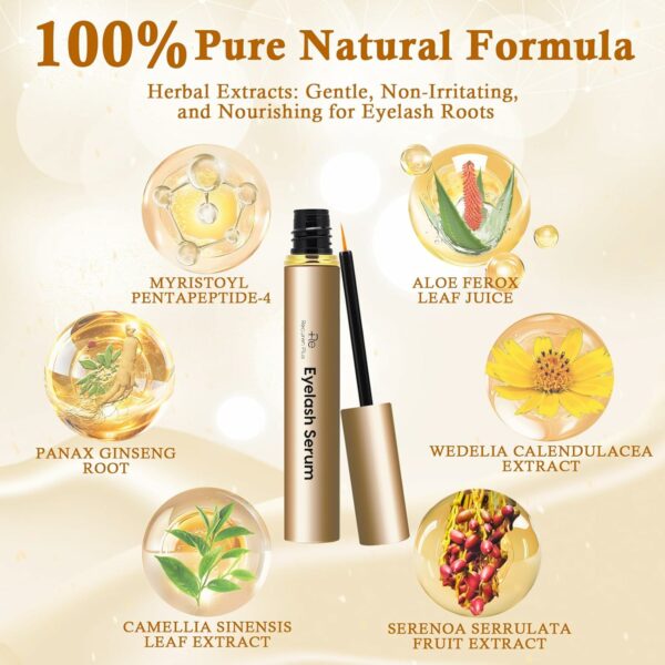 Recuren Plus Premium Eyelash Growth Serum: - Image 2