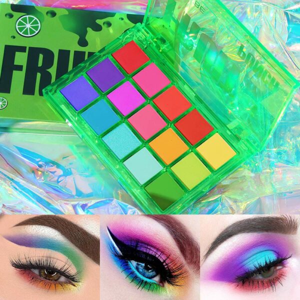 UCANBE Bright Colorful Neon Rainbow Makeup - Image 2