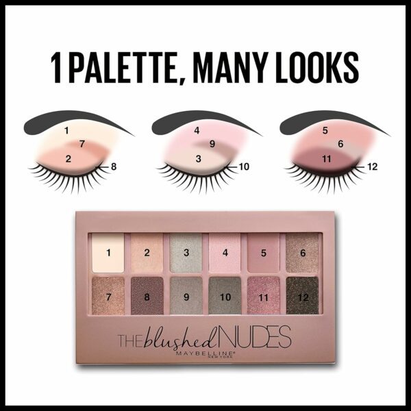 Maybelline The Blushed Nudes Eyeshadow Palette - Image 6