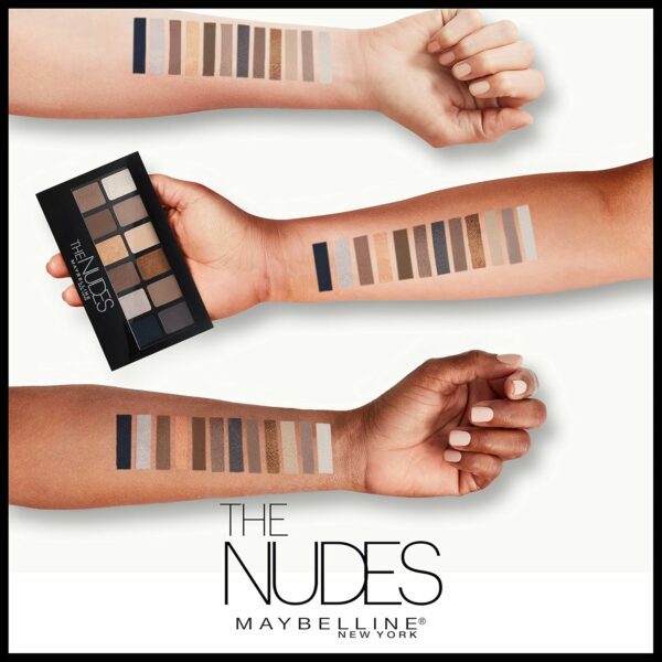 Maybelline The Nudes Eyeshadow Palette Makeup, 12 - Image 5