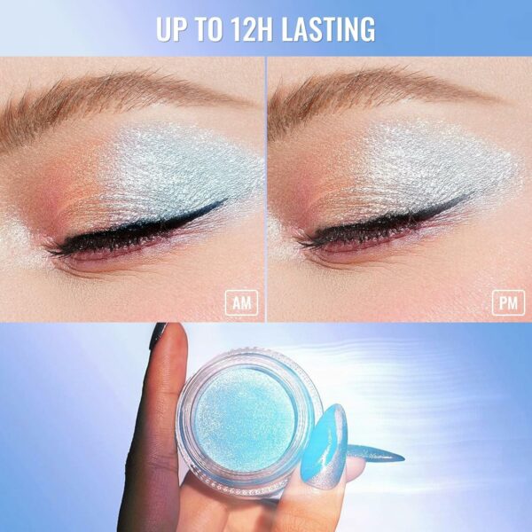 Oulac Blue Cream Eyeshadow also for Highlighter - Image 3