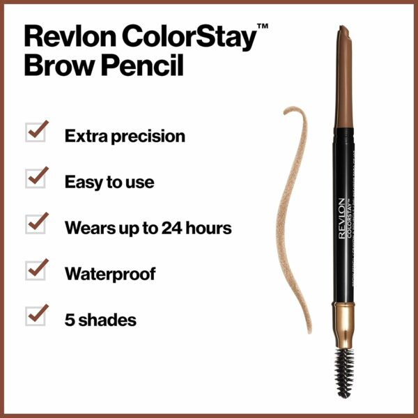 Revlon ColorStay Eyebrow Pencil with Spoolie - Image 2