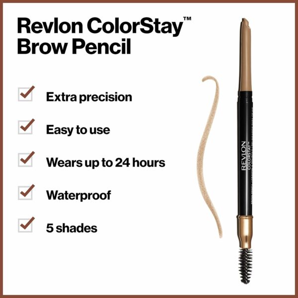 Revlon ColorStay Eyebrow Pencil with Spoolie - Image 2