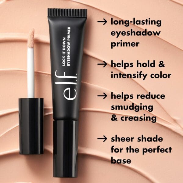 e.l.f. Lock It Down Eyeshadow Primer, Smooth, - Image 4