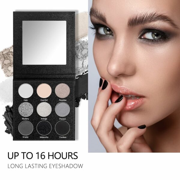 MAKI YIKA Black Grey Smokey Eyeshadow Palette - Image 5