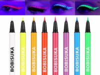 BOBISUKA 8 Colors UV Neon Liquid Eyeliner Set,