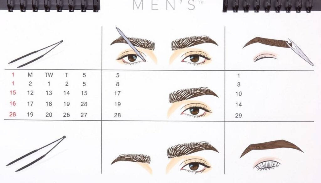 how often should men groom their eyebrows