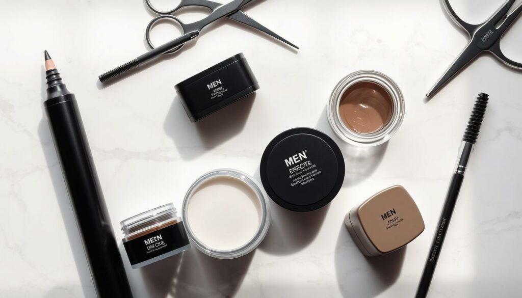 types of eyebrow products for men