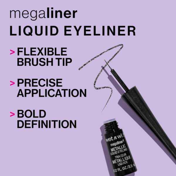 wet n wild MegaLiner Liquid Eyeliner - Black - Image 3