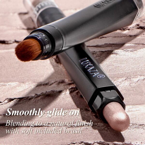 Cream Single Eyeshadow Stick with Blending Brush, - Image 2