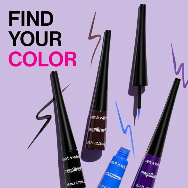 wet n wild MegaLiner Liquid Eyeliner - Black - Image 4