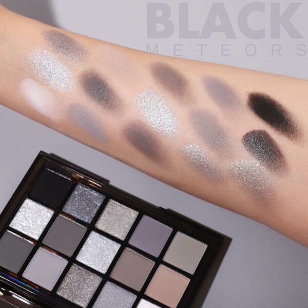 UCANBE Smokey Black Eyeshadow Palette, 15 Colors - Image 3