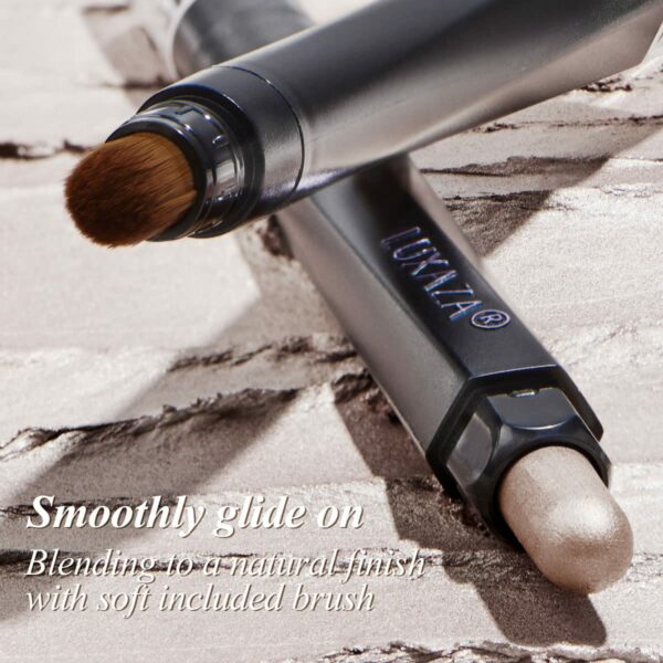 Cream Single Eyeshadow Stick with Blending Brush, - Image 2