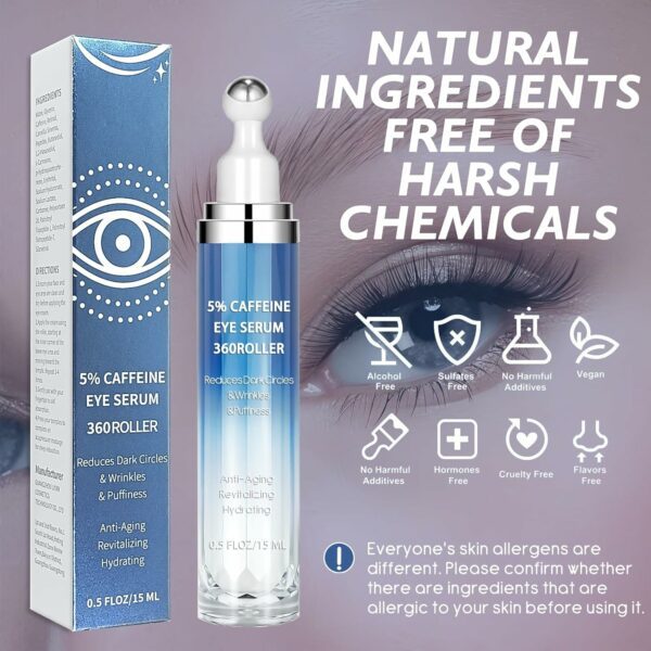 Eye Serum with 5% Caffeine & 5% Retinol – Under - Image 5