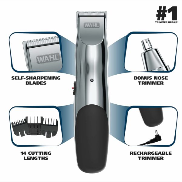 Wahl Groomsman Rechargeable Beard Trimmer kit for - Image 2