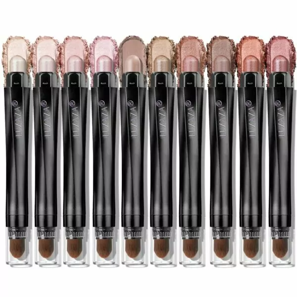 10PCS Eyeshadow Stick,Shimmer And Matte Brown