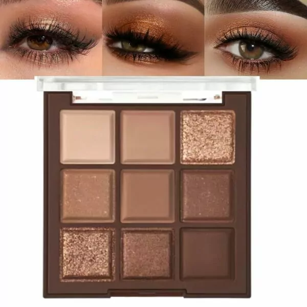 Neutral Nude Brown Eye Shadow Palette,Rose Gold