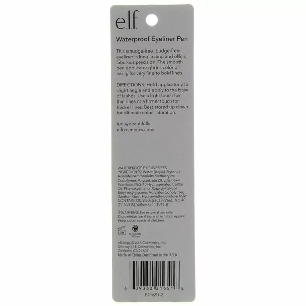 e.l.f. Eyeliner Pen with FeltTip Applicator, - Image 6