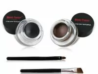 2 in 1 Black and Brown Gel Eyeliner Set Water