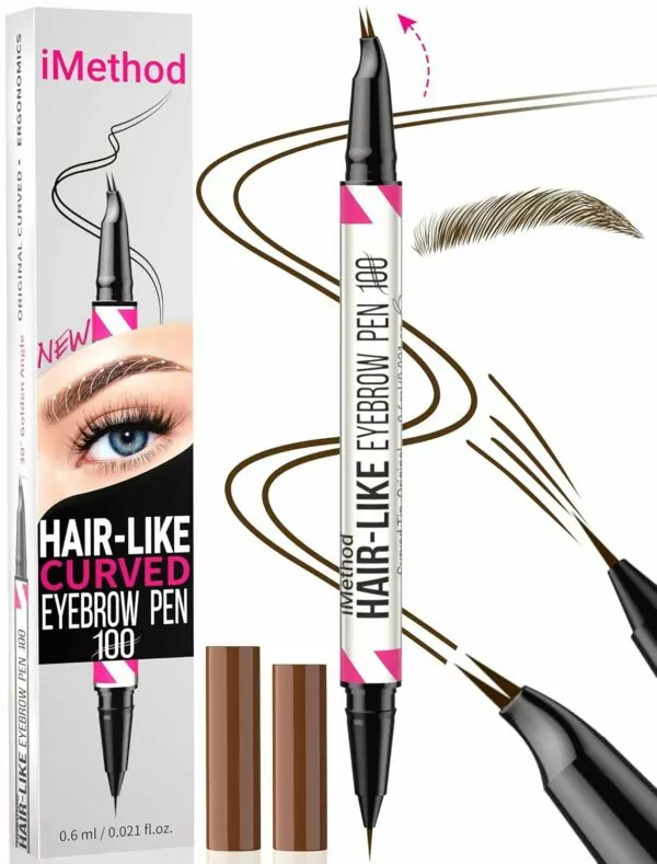 iMethod Curved Eyebrow Pen - Eyebrow Pencil 2-in-1