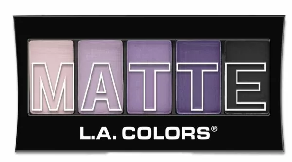 L.A. COLORS 5 Color Matte Eyeshadow Palette,