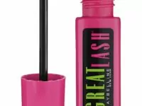 Maybelline Great Lash Curved Brush Washable Mascara, Volumizing, Lengthening and Curling Mascara, Blackest Black, 1 Count