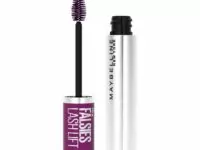 Maybelline The Falsies Lash Lift Washable Mascara Volumizing, Lengthening, Lifting, Curling, Multiplying, Eye Makeup, Blackest Black, 1 Count