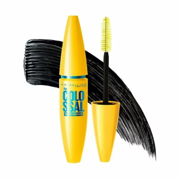 Maybelline Volum' Express Colossal Washable Mascara Makeup, Volumizing, Glam Black, 1 Count