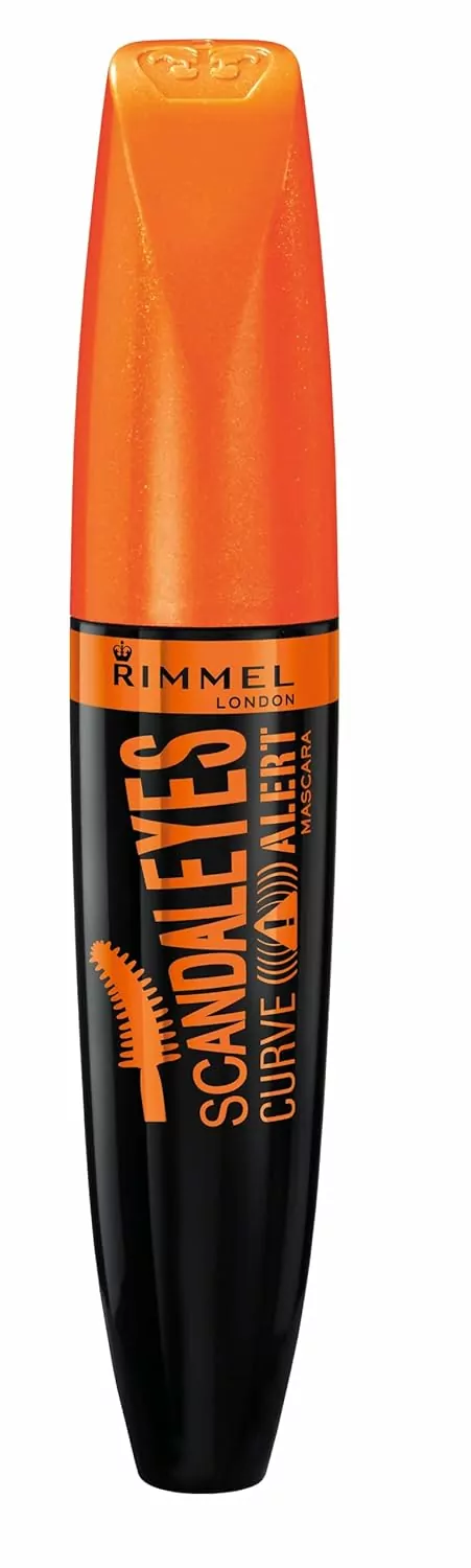 Rimmel London Scandaleyes Curve Alert Mascara, Volumizing, Curls, Plumps, 001, Black, 0.41oz