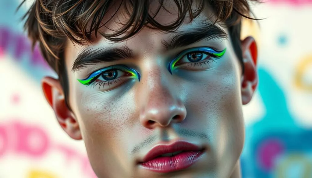 colorful guyliner