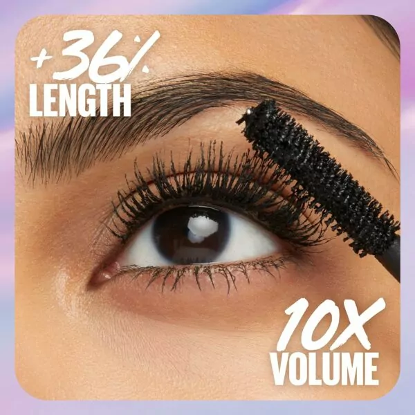 Maybelline Falsies Surreal Extensions Volumizing Lengthening Washable Black Mascara Makeup 1 Count - Image 4