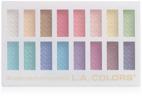 L.A. COLORS 16 Color Eyeshadow Palette, Haute,