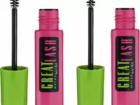 Maybelline Great Lash Washable Mascara Makeup, Volumizing Lash-Doubling Formula That Conditions As It Thickens, Very Black, 2 Count