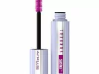 Maybelline The Falsies Surreal Extensions Washable Mascara, Volumizing, Lengthening Mascara Make Up, Blackest Black, 1 Count