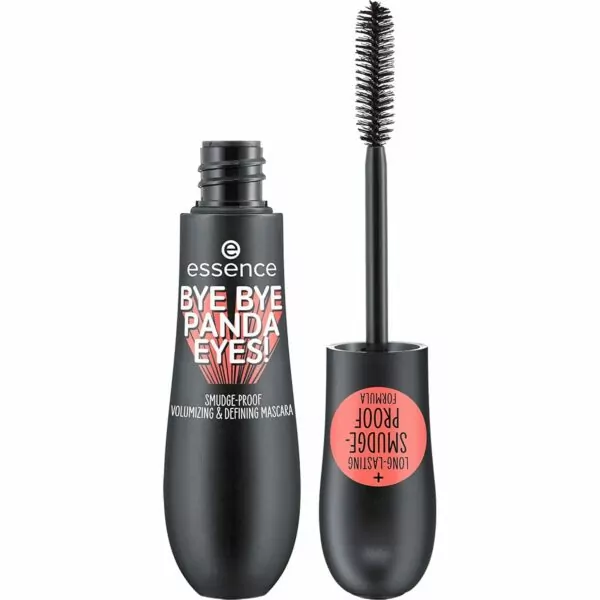 essence | Bye Bye Panda Eyes Tubing Mascara | Smudge-proof, Volumizing Definition | Vegan, Cruelty Free, Free From Parabens & Oils (Pack of 1)