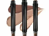 3Pcs Neutral Brown Eyeshadow Stick Set, Matte And