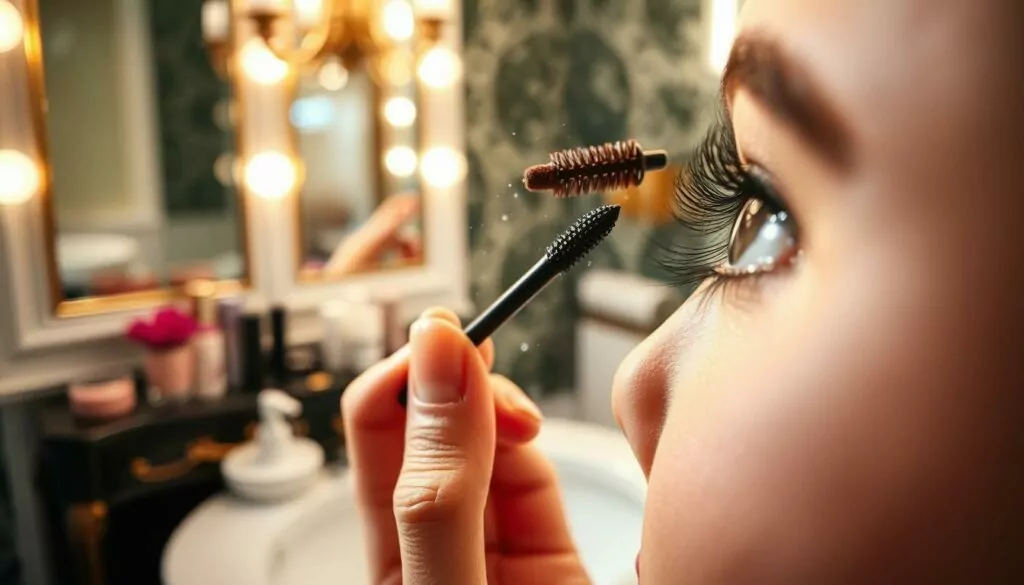 Applying Mascara